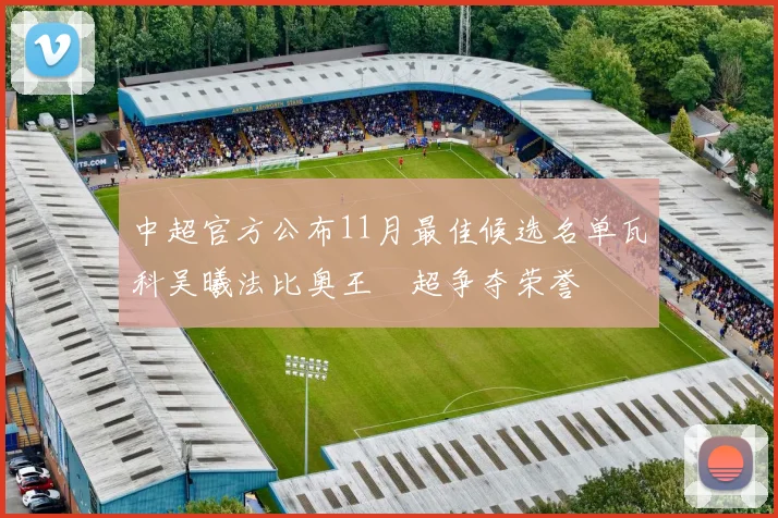 中超官方公布11月最佳候选名单瓦科吴曦法比奥王燊超争夺荣誉